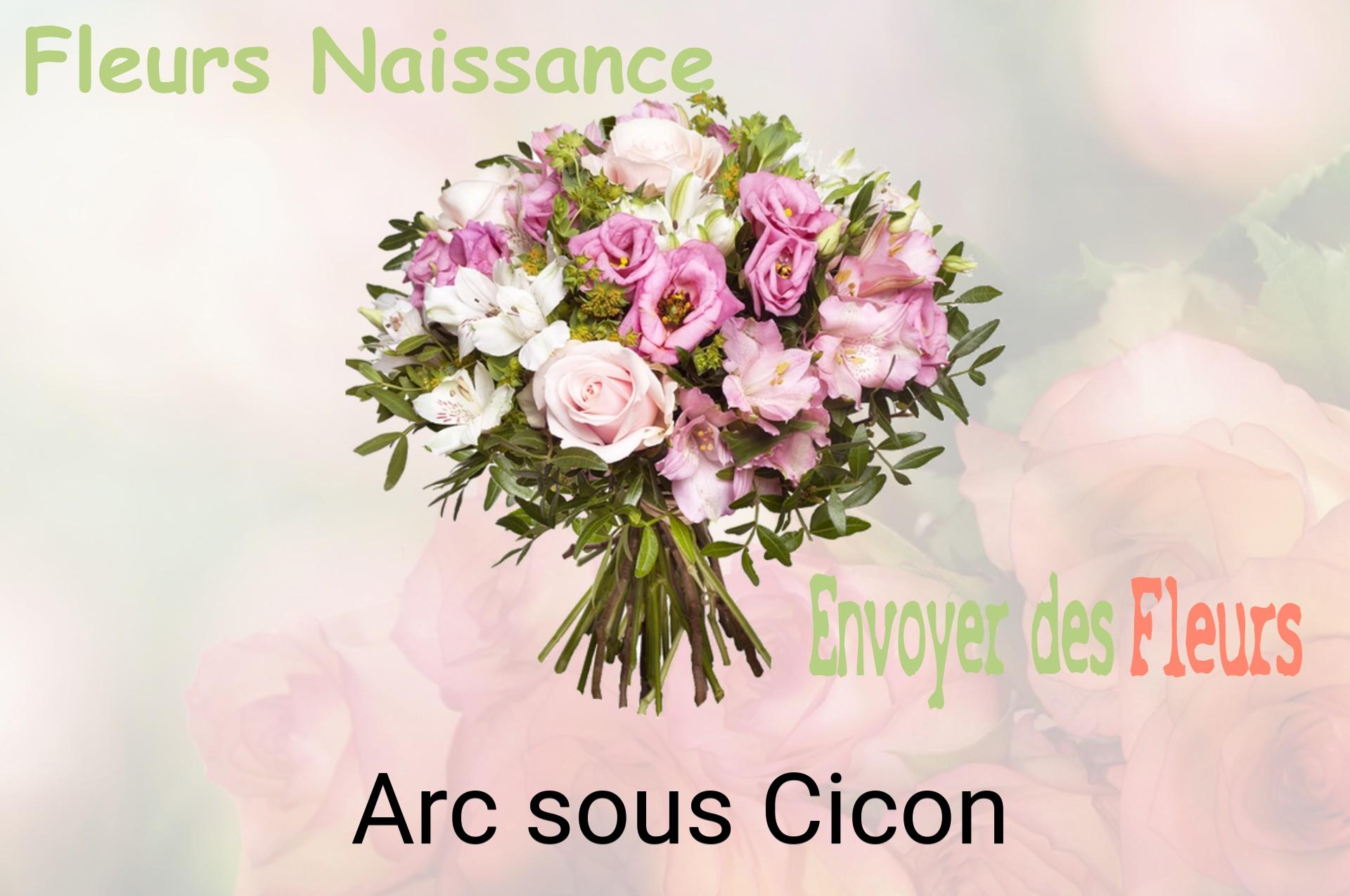 Bouquet de fleurs de naissance livré à Arc-sous-Cicon